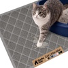 image:imageGORILLA GRIP Cat Litter Box Mat Coiled Mesh Trapping Mats 24x17 GrayGrey
