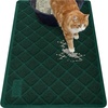 image:imageGORILLA GRIP Cat Litter Box Mat Coiled Mesh Trapping Mats 24x17 GrayHunter Green