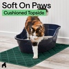 image:imageGORILLA GRIP Cat Litter Box Mat Coiled Mesh Trapping Mats 24x17 GrayHunter Green