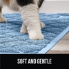 image:imageGORILLA GRIP Cat Litter Box Mat Coiled Mesh Trapping Mats 24x17 GrayLight Blue
