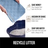 image:imageGORILLA GRIP Cat Litter Box Mat Coiled Mesh Trapping Mats 24x17 GrayLight Blue
