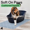 image:imageGORILLA GRIP Cat Litter Box Mat Coiled Mesh Trapping Mats 24x17 GrayLight Blue