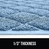 image:imageGORILLA GRIP Cat Litter Box Mat Coiled Mesh Trapping Mats 24x17 GrayLight Blue