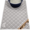 image:imageGORILLA GRIP Cat Litter Box Mat Coiled Mesh Trapping Mats 24x17 GrayLight Gray