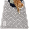 image:imageGORILLA GRIP Cat Litter Box Mat Coiled Mesh Trapping Mats 24x17 GrayLight Gray