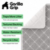 image:imageGORILLA GRIP Cat Litter Box Mat Coiled Mesh Trapping Mats 24x17 GrayLight Gray