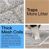 image:imageGORILLA GRIP Cat Litter Box Mat Coiled Mesh Trapping Mats 24x17 GrayLight Gray