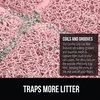 image:imageGORILLA GRIP Cat Litter Box Mat Coiled Mesh Trapping Mats 24x17 GrayLight Pink