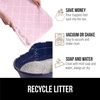 image:imageGORILLA GRIP Cat Litter Box Mat Coiled Mesh Trapping Mats 24x17 GrayLight Pink