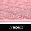 image:imageGORILLA GRIP Cat Litter Box Mat Coiled Mesh Trapping Mats 24x17 GrayLight Pink