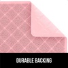 image:imageGORILLA GRIP Cat Litter Box Mat Coiled Mesh Trapping Mats 24x17 GrayLight Pink