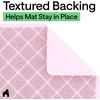 image:imageGORILLA GRIP Cat Litter Box Mat Coiled Mesh Trapping Mats 24x17 GrayLight Pink