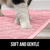 image:imageGORILLA GRIP Cat Litter Box Mat Coiled Mesh Trapping Mats 24x17 GrayLight Pink