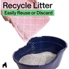 image:imageGORILLA GRIP Cat Litter Box Mat Coiled Mesh Trapping Mats 24x17 GrayLight Pink