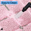 image:imageGORILLA GRIP Cat Litter Box Mat Coiled Mesh Trapping Mats 24x17 GrayLight Pink
