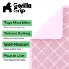 image:imageGORILLA GRIP Cat Litter Box Mat Coiled Mesh Trapping Mats 24x17 GrayLight Pink