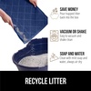 image:imageGORILLA GRIP Cat Litter Box Mat Coiled Mesh Trapping Mats 24x17 GrayNavy