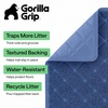 image:imageGORILLA GRIP Cat Litter Box Mat Coiled Mesh Trapping Mats 24x17 GrayNavy