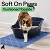 image:imageGORILLA GRIP Cat Litter Box Mat Coiled Mesh Trapping Mats 24x17 GrayNavy