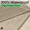 image:imageGORILLA GRIP Cat Litter Box Mat Dual Layer Silicone Tray 24x15 GrayBeige