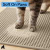 image:imageGORILLA GRIP Cat Litter Box Mat Dual Layer Silicone Tray 24x15 GrayBeige