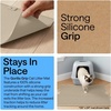 image:imageGORILLA GRIP Cat Litter Box Mat Dual Layer Silicone Tray 24x15 GrayBeige