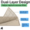 image:imageGORILLA GRIP Cat Litter Box Mat Dual Layer Silicone Tray 24x15 GrayBeige