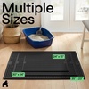 image:imageGORILLA GRIP Cat Litter Box Mat Dual Layer Silicone Tray 24x15 GrayBlack