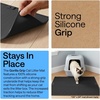 image:imageGORILLA GRIP Cat Litter Box Mat Dual Layer Silicone Tray 24x15 GrayBlack