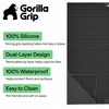 image:imageGORILLA GRIP Cat Litter Box Mat Dual Layer Silicone Tray 24x15 GrayBlack