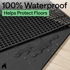 image:imageGORILLA GRIP Cat Litter Box Mat Dual Layer Silicone Tray 24x15 GrayBlack