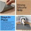 image:imageGORILLA GRIP Cat Litter Box Mat Dual Layer Silicone Tray 24x15 GrayGray