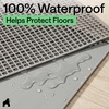 image:imageGORILLA GRIP Cat Litter Box Mat Dual Layer Silicone Tray 24x15 GrayGray