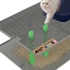 image:imageGORILLA GRIP Cat Litter Box Mat Dual Layer Silicone Tray 24x15 GrayGray