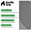 image:imageGORILLA GRIP Cat Litter Box Mat Dual Layer Silicone Tray 24x15 GrayGray