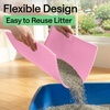 image:imageGORILLA GRIP Cat Litter Box Mat Dual Layer Silicone Tray 24x15 GrayPink