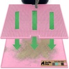 image:imageGORILLA GRIP Cat Litter Box Mat Dual Layer Silicone Tray 24x15 GrayPink