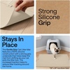 image:imageGORILLA GRIP Cat Litter Box Mat Easy Clean Silicone Mats 24x15 GrayBeige