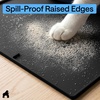 image:imageGORILLA GRIP Cat Litter Box Mat Easy Clean Silicone Mats 24x15 GrayBlack