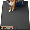 image:imageGORILLA GRIP Cat Litter Box Mat Easy Clean Silicone Mats 24x15 GrayBlack