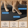 image:imageGORILLA GRIP Cat Litter Box Mat Easy Clean Silicone Mats 24x15 GrayBlack