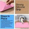 image:imageGORILLA GRIP Cat Litter Box Mat Easy Clean Silicone Mats 24x15 GrayPink
