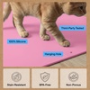 image:imageGORILLA GRIP Cat Litter Box Mat Easy Clean Silicone Mats 24x15 GrayPink