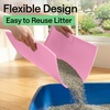image:imageGORILLA GRIP Cat Litter Box Mat Easy Clean Silicone Mats 24x15 GrayPink