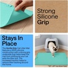image:imageGORILLA GRIP Cat Litter Box Mat Easy Clean Silicone Mats 24x15 GrayTurquoise