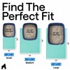 image:imageGORILLA GRIP Cat Litter Box Mat Easy Clean Silicone Mats 24x15 GrayTurquoise