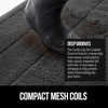 image:imageGORILLA GRIP Dirt Grabber Door Mat Durable Mesh for Indoor Outdoor UseDark Gray