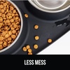 image:imageGORILLA GRIP Dog Bowl Set with Feeding Mat 304 Stainless Steel 2 Cup GrayBlack