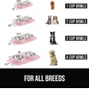 image:imageGORILLA GRIP Dog Bowl Set with Feeding Mat 304 Stainless Steel 2 Cup GrayLight Pink