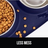 image:imageGORILLA GRIP Dog Bowl Set with Feeding Mat 304 Stainless Steel 2 Cup GrayNavy